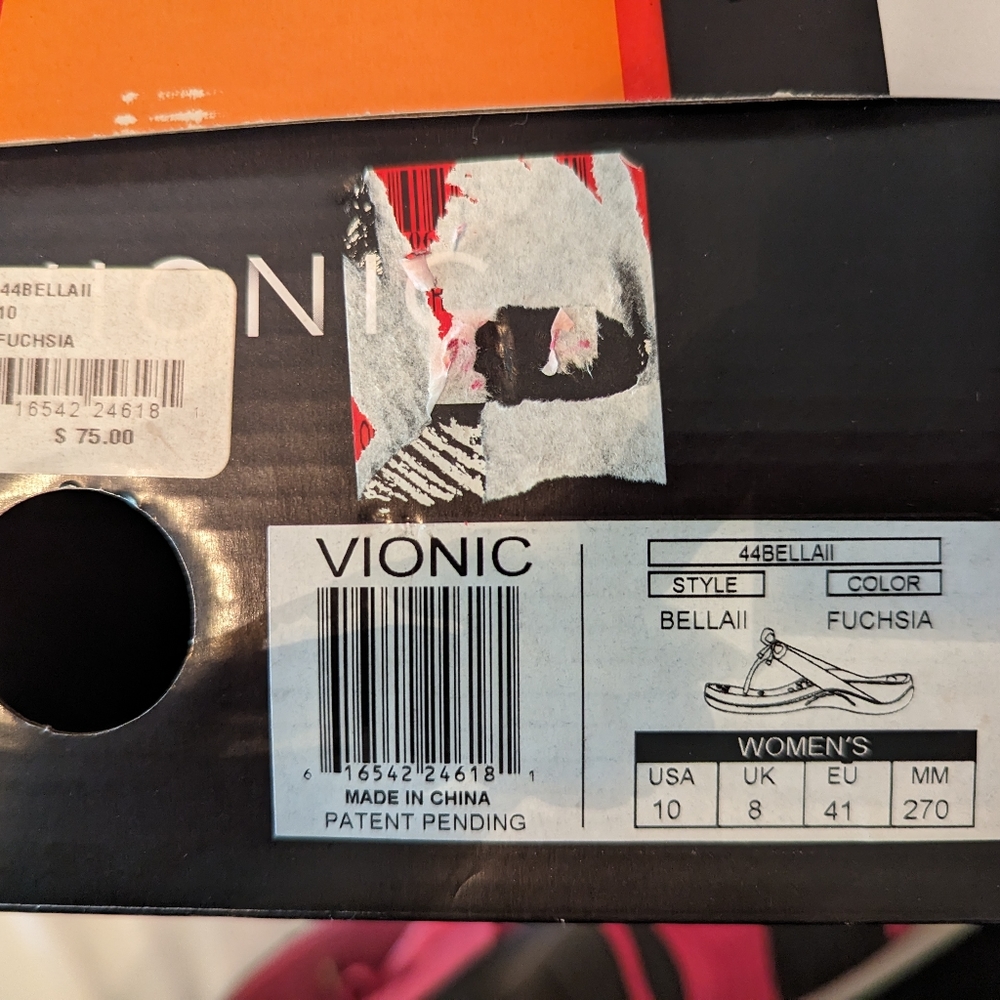 Vionic Pink sandal Size 10 - Picture 3 of 4